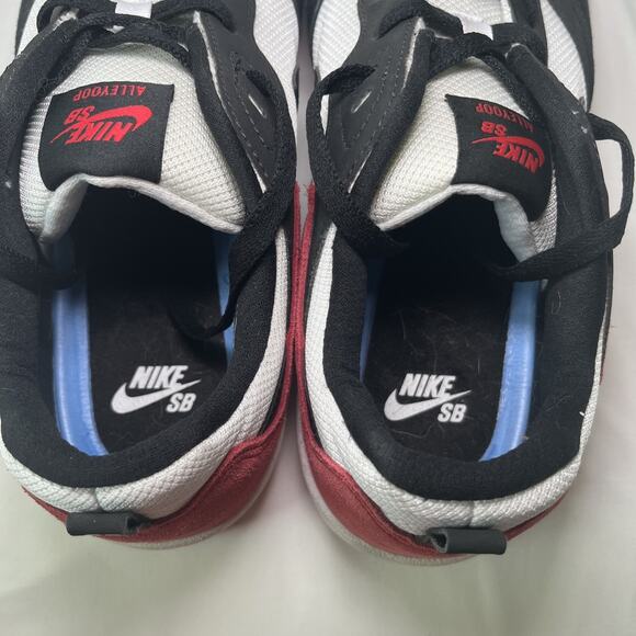 Nike SB Alleyoop Black Toe Chicago Men’s Size 13 Red White Black Dunk CJ0882-102 - Picture 7 of 15